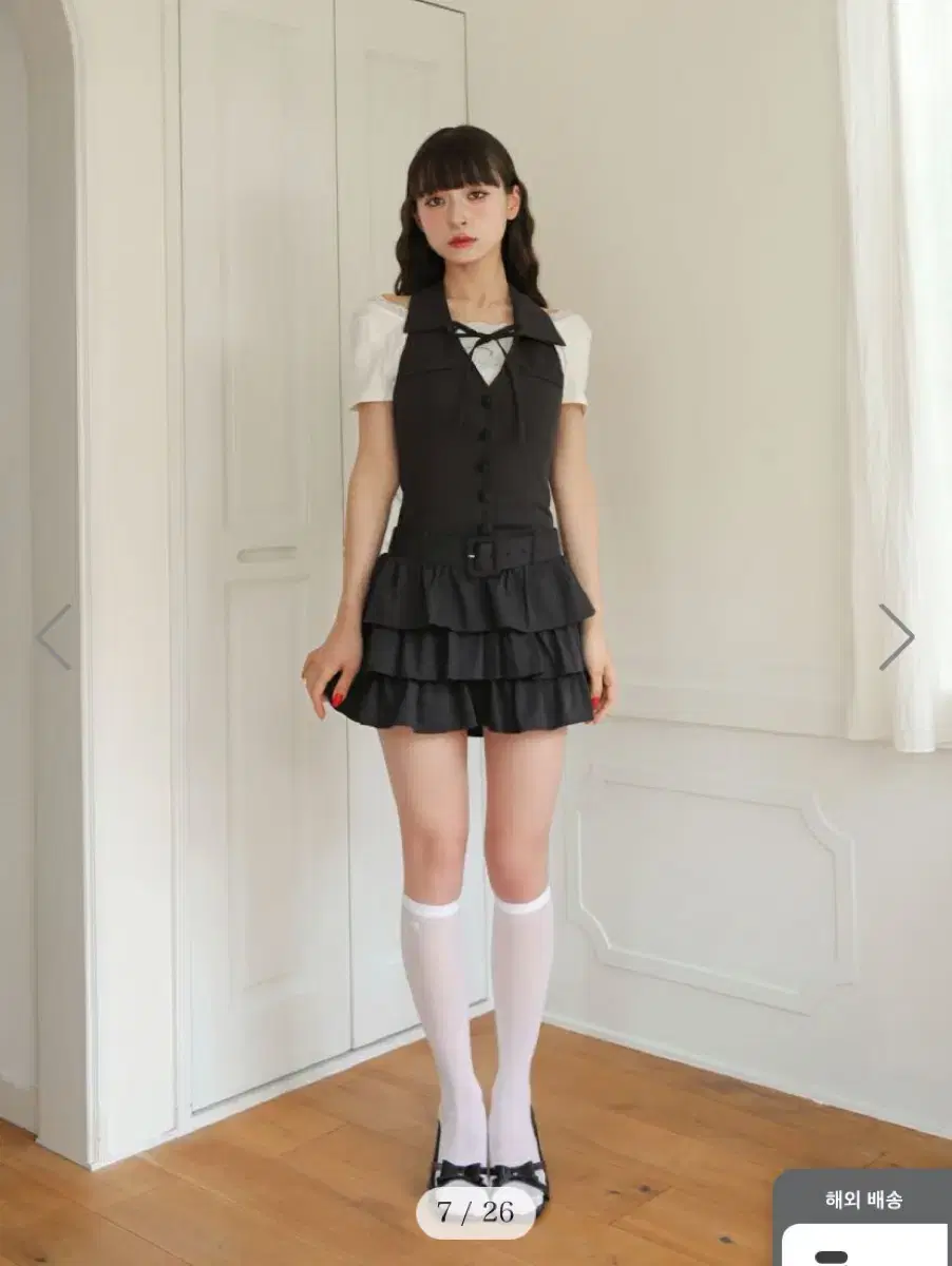 Andmary bonnie denim mini dress 앤드마리 버블즈 | 브랜드